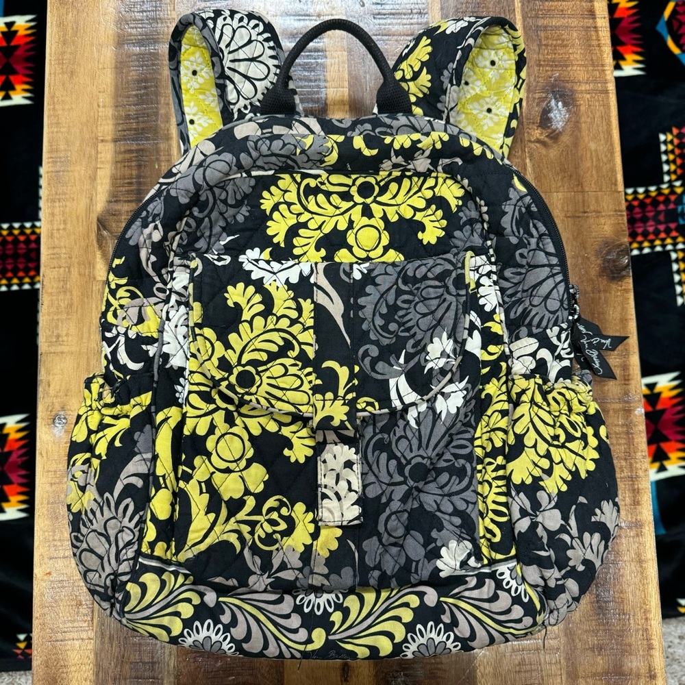 Vera Bradley Yellow & Black Backpack